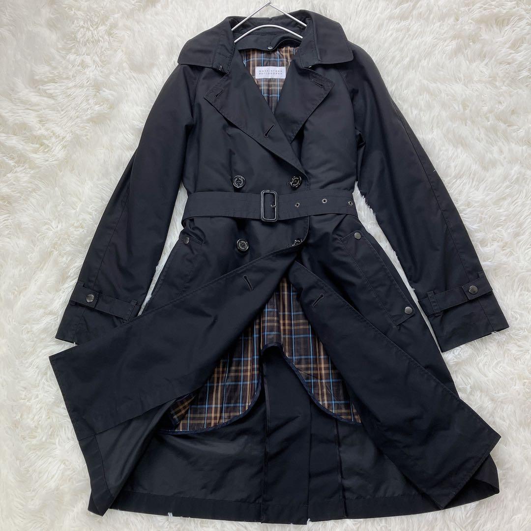マッキントッシュフィロソフィー　ライナー付　撥水コート　ブラック　レインウェア