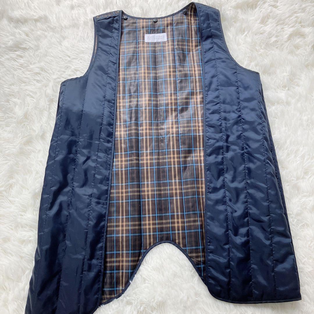 マッキントッシュフィロソフィー　ライナー付　撥水コート　ブラック　レインウェア