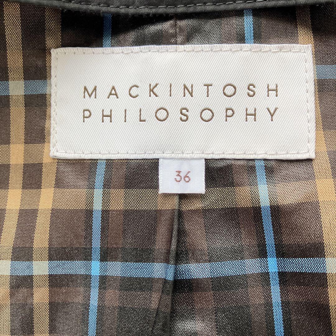 マッキントッシュフィロソフィー　ライナー付　撥水コート　ブラック　レインウェア