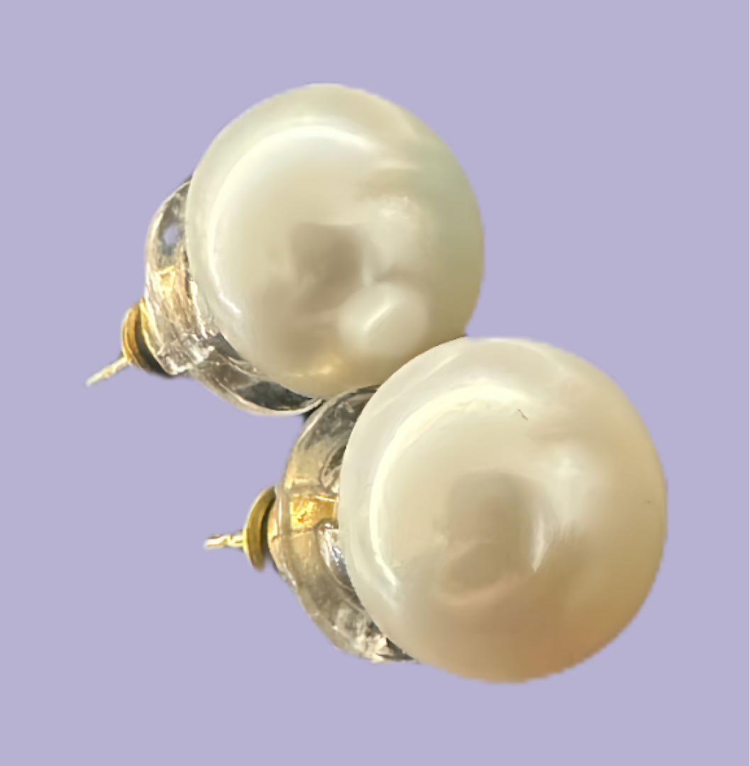 カド―ジュエリー　K18 パール11㎜ピアス