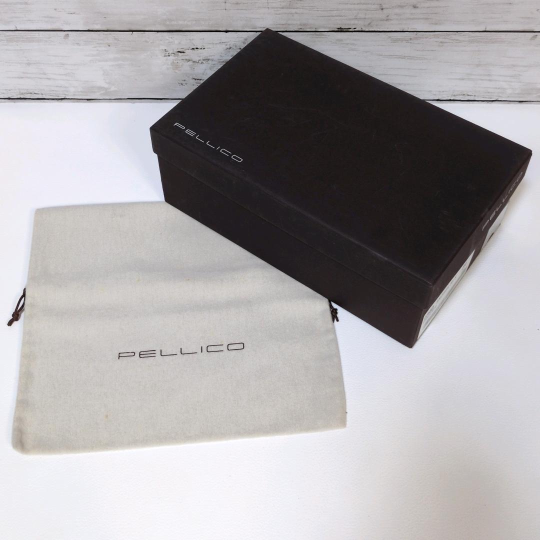 美品 ペリーコ アネッリ ヒール ポインテッドトゥ 34 21cm レザー