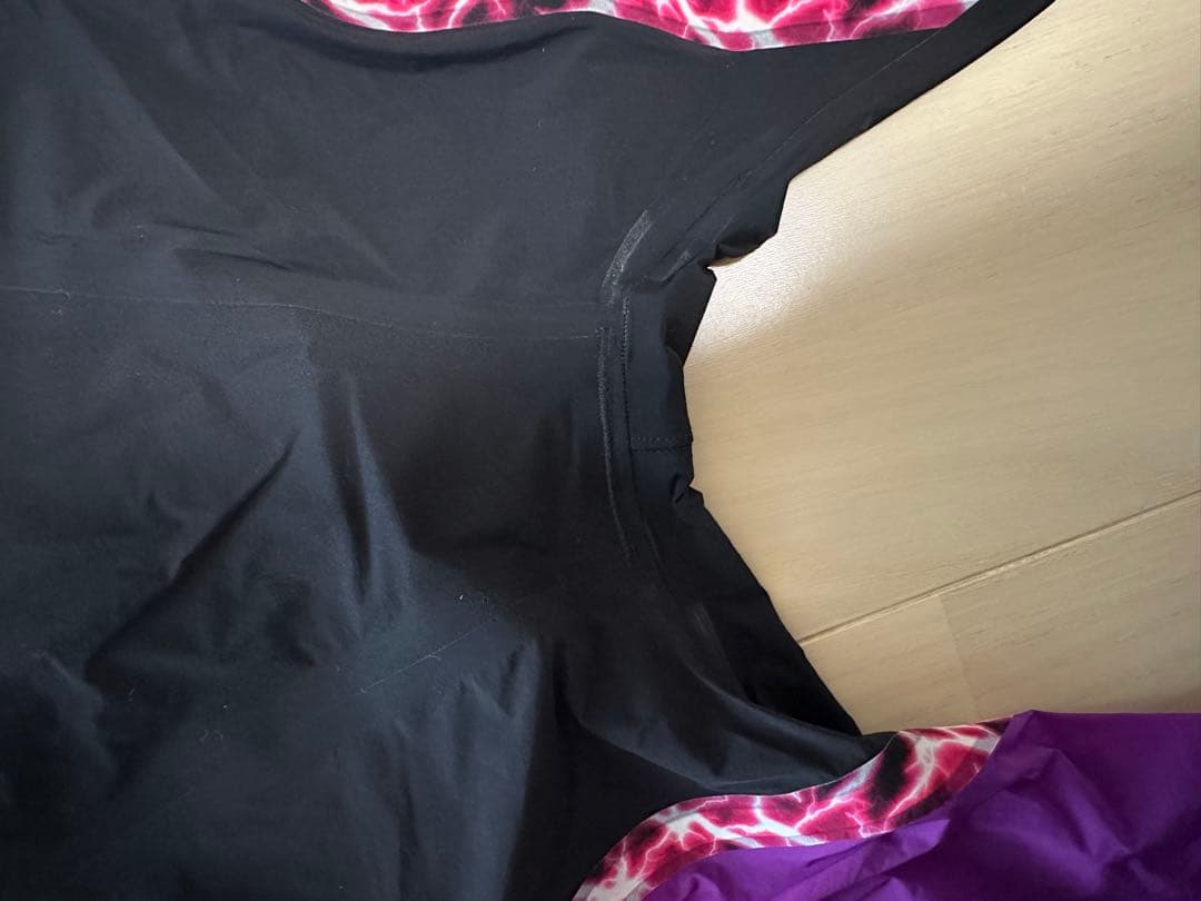 【限定お値引き中！】学arena スポーツ用水着 黒/紫　Oサイズ　状態綺麗