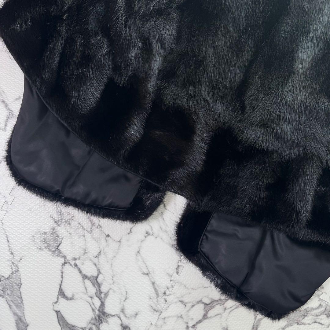 CERCRE セクレ　リアルファーショール　ブラックミンク　フォーマル