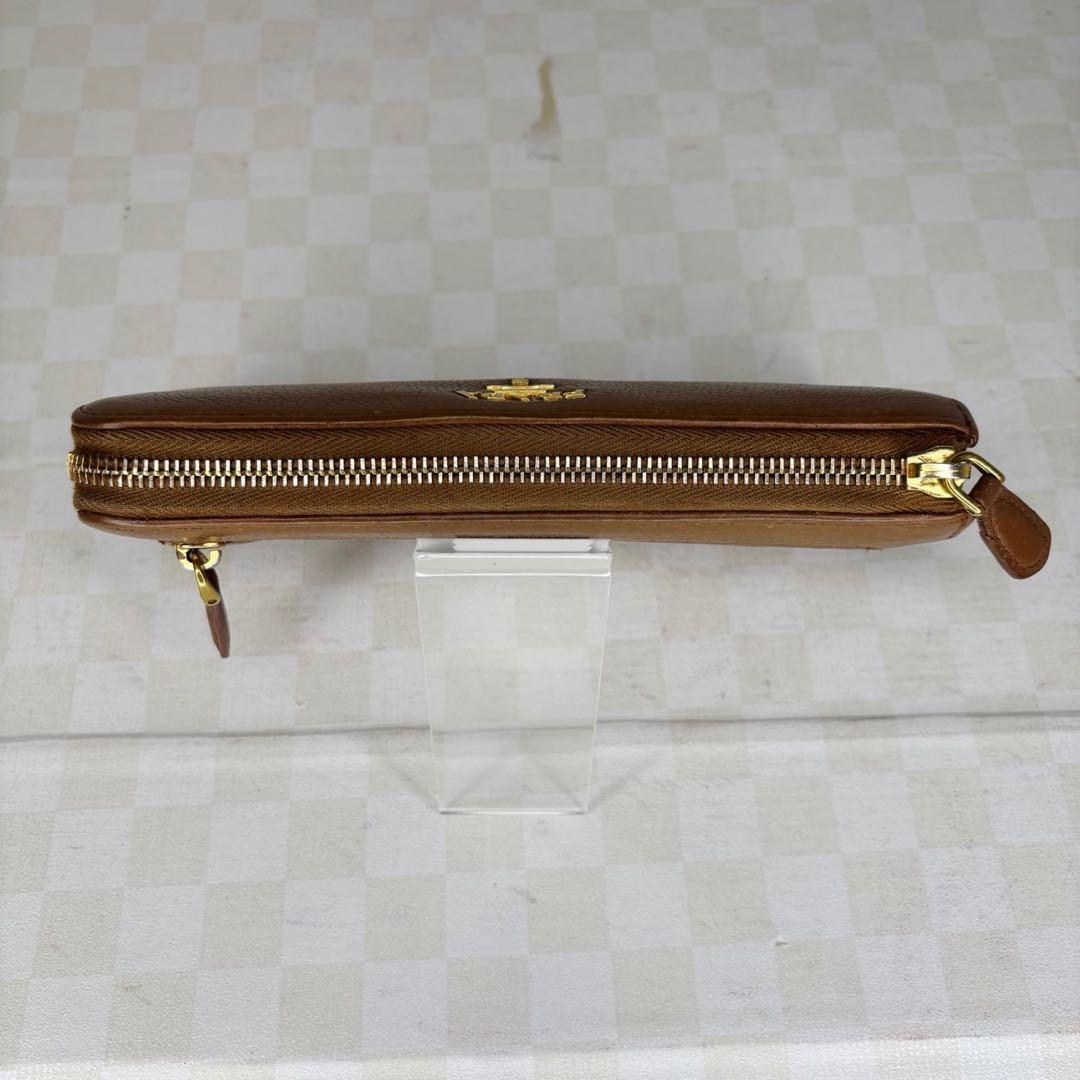 極美品　PRADA プラダ　長財布　L字ファスナー　M55
