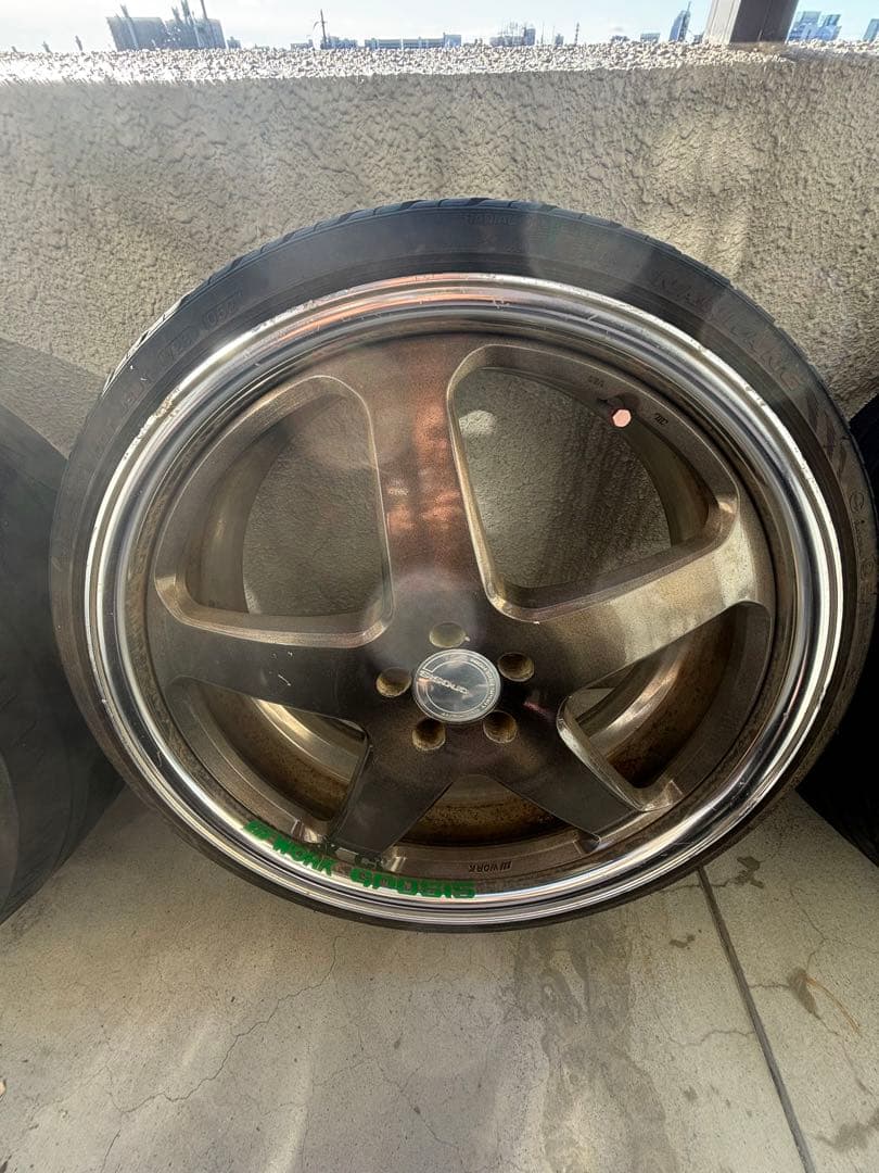 20インチ ブロンズ 5スポークホイール 4本セット