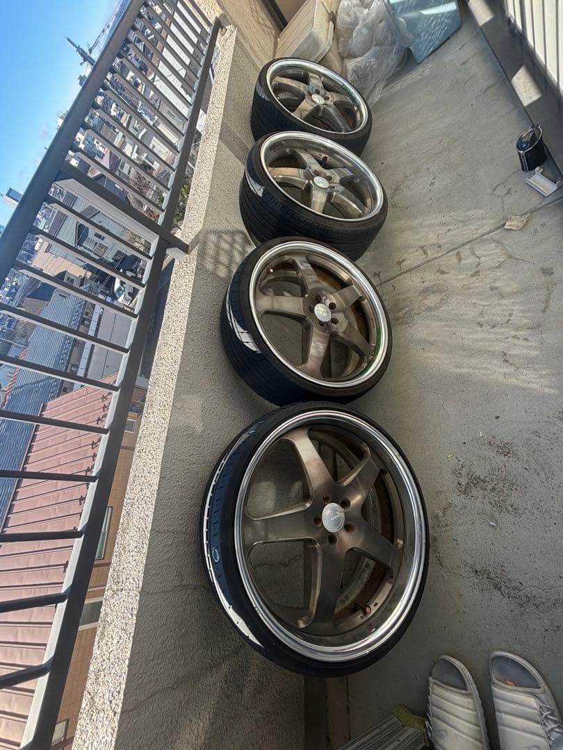 20インチ ブロンズ 5スポークホイール 4本セット