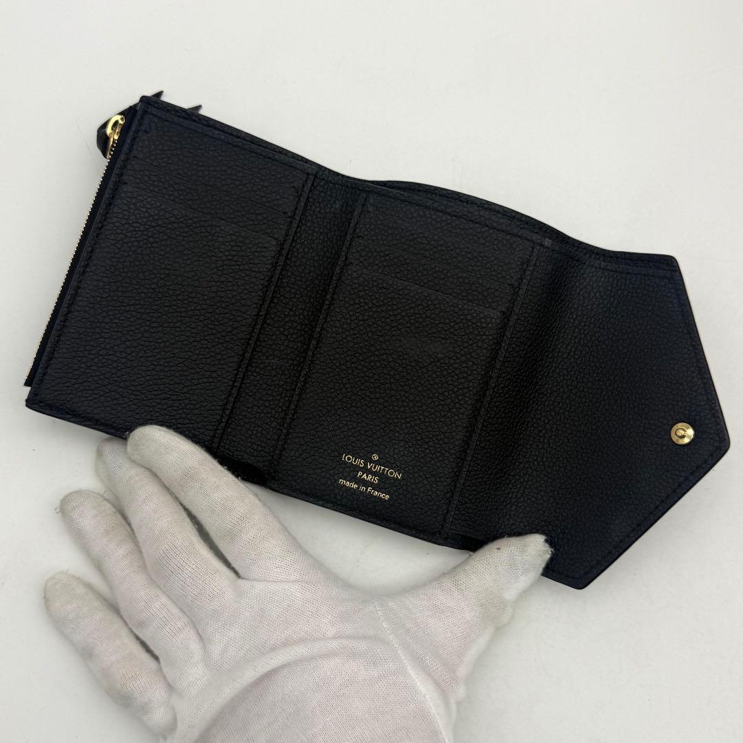 【新品近い】ルイヴィトン アンプラント ポルトフォイユ ヴィクトリーヌ 黒