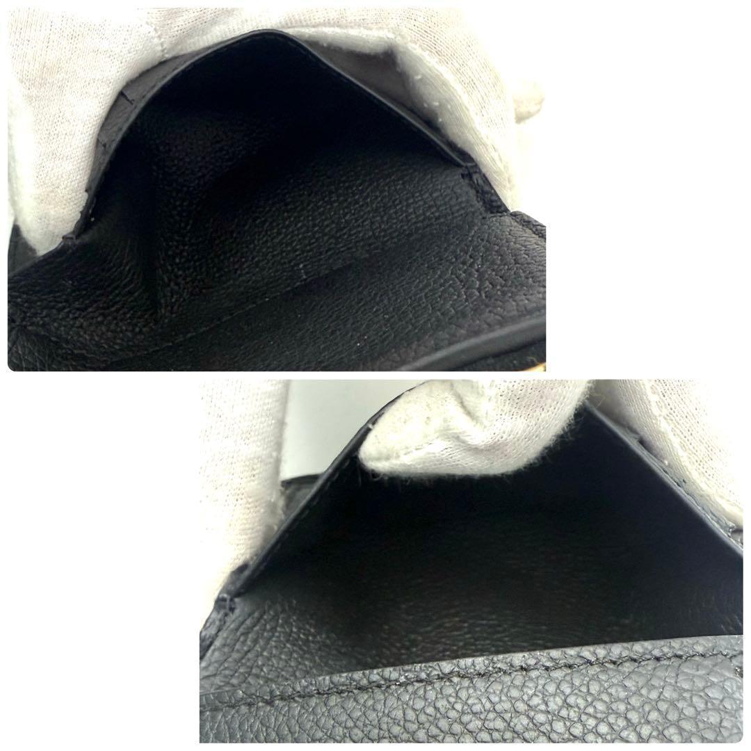 【新品近い】ルイヴィトン アンプラント ポルトフォイユ ヴィクトリーヌ 黒