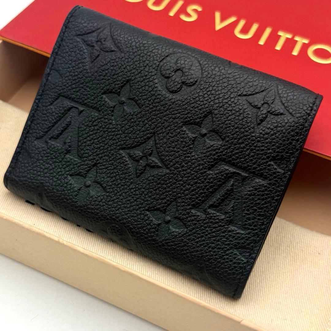 【新品近い】ルイヴィトン アンプラント ポルトフォイユ ヴィクトリーヌ 黒