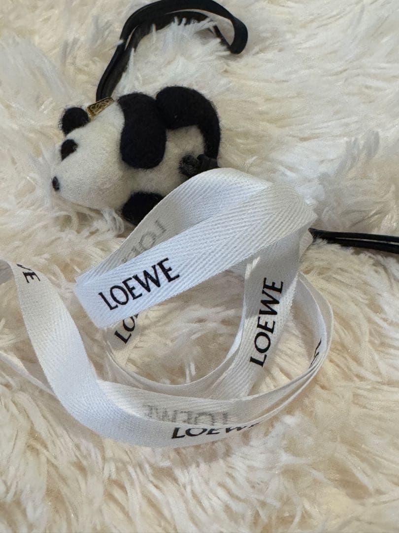 【美品】ロエベ LOEWE パンダ バッグチャーム