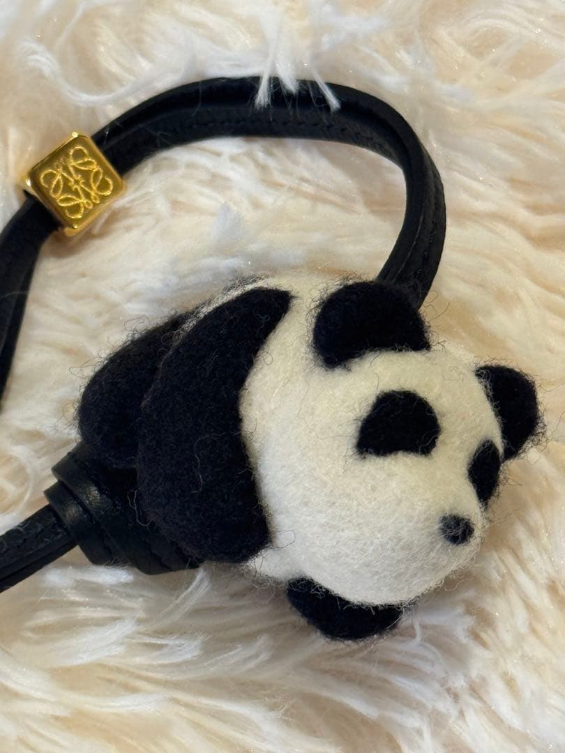 【美品】ロエベ LOEWE パンダ バッグチャーム
