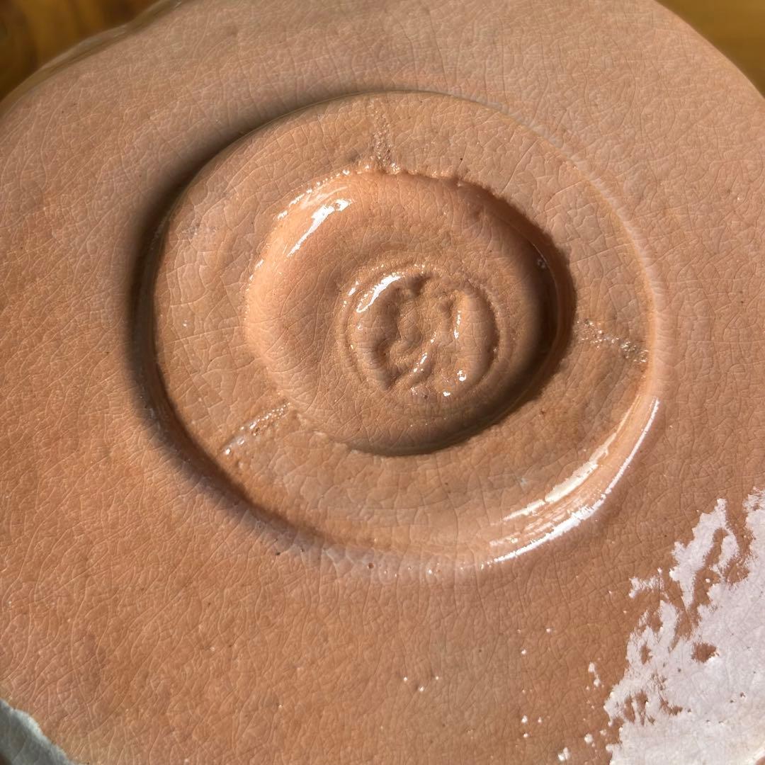 加賀光悦うつし　昭楽造　赤楽抹茶碗　茶道具　共箱(417)