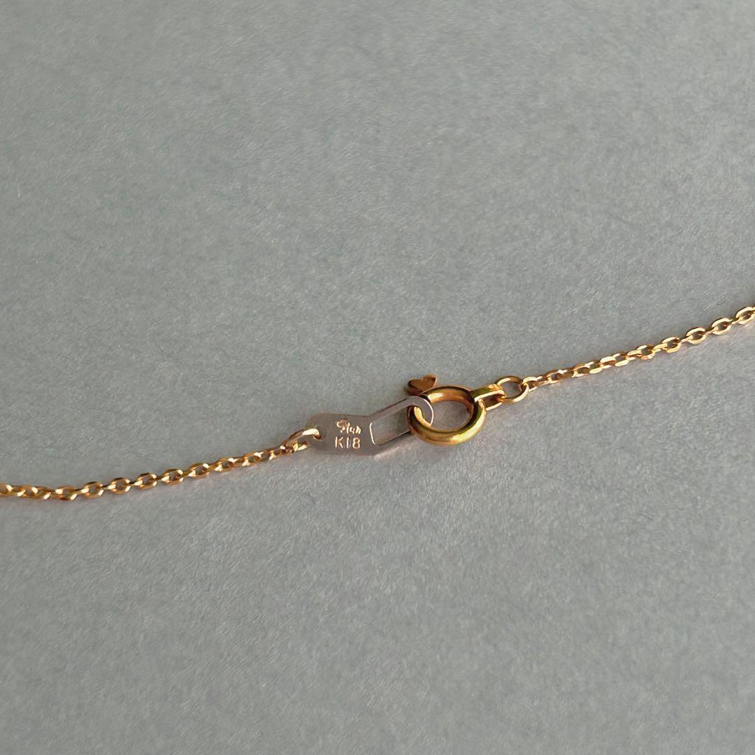 美品　STAR JEWELRY K18 ダイヤモンドネックレス