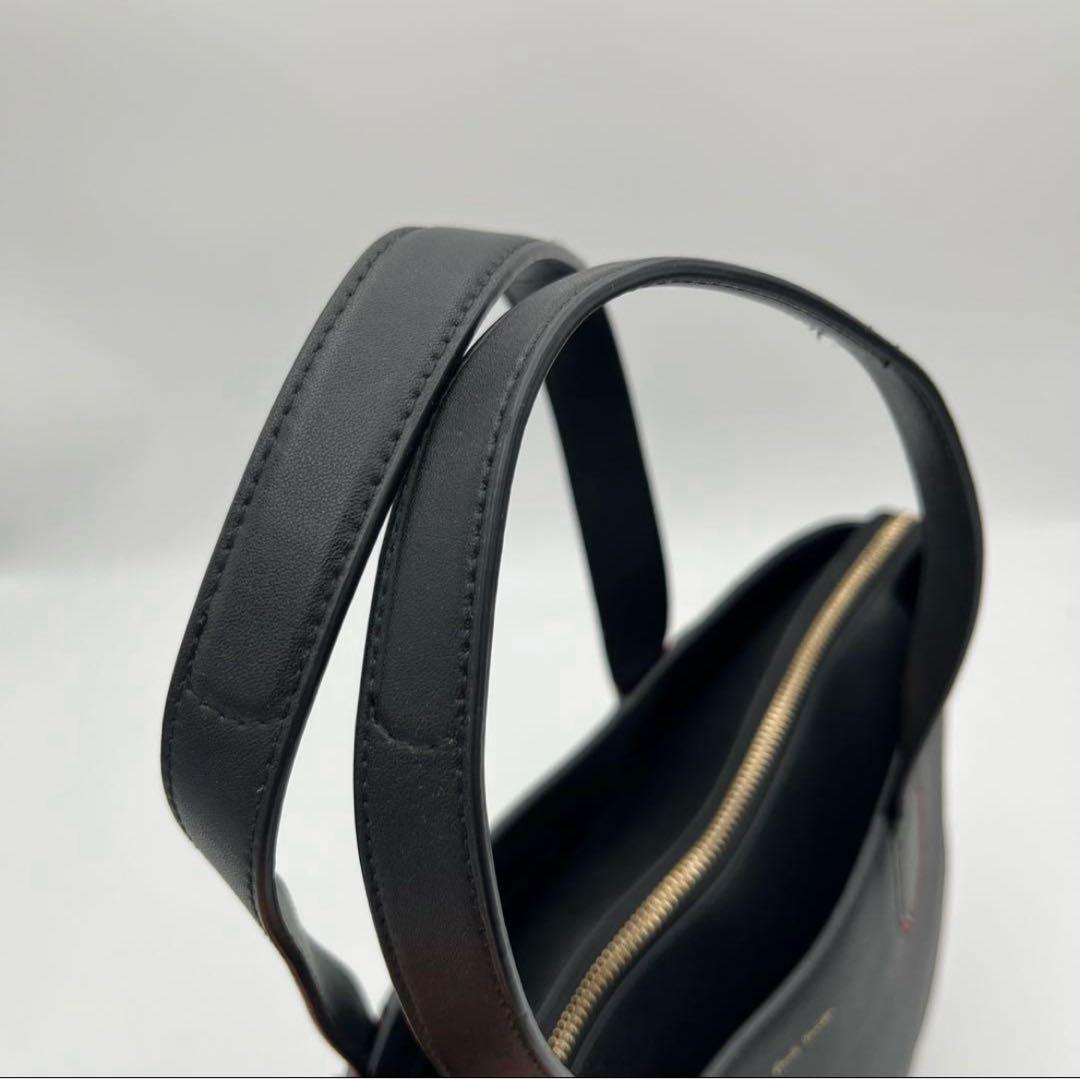 未使用級 ポールスミス A4◎ マルチストライプ トートバッグ レザー ブラック