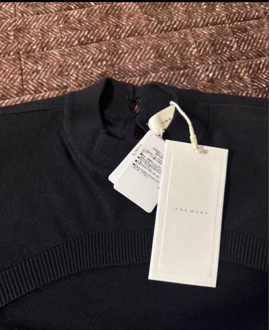 ワンピース andmary Nadia check long dress beige