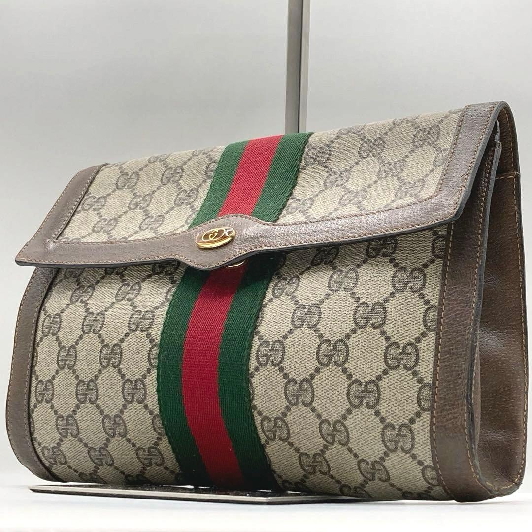 GUCCI シェリーライン クラッチバッグ インターロッキング GG レザー