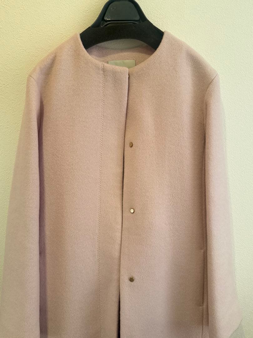 CELFORD 薄ピンクロングコート 38
