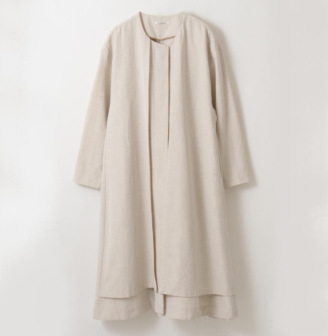 【新品】アンシェヌマン（ルジャルダン）ノーカラーコート