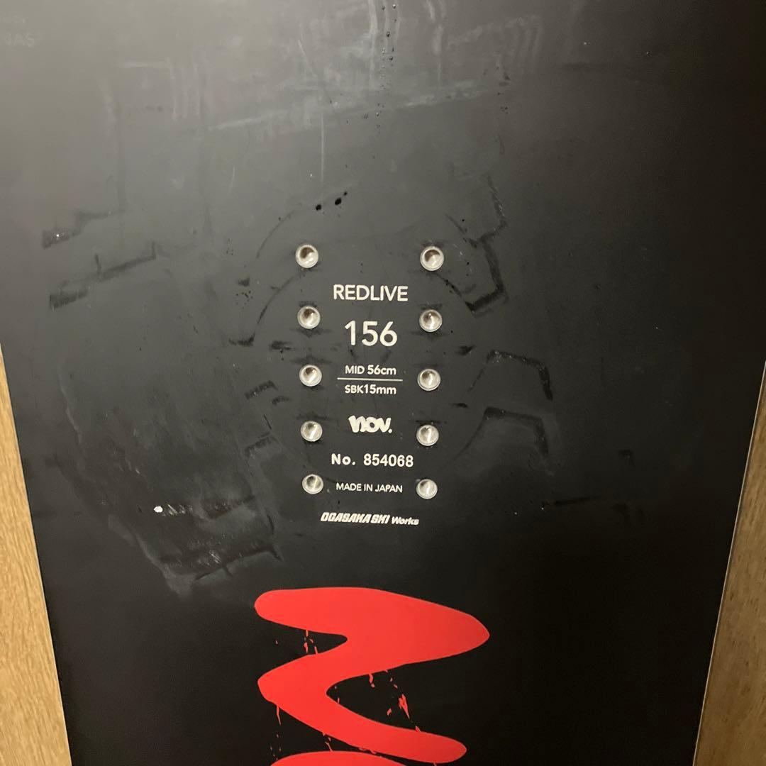 スノーボード november redlive 156 18-19