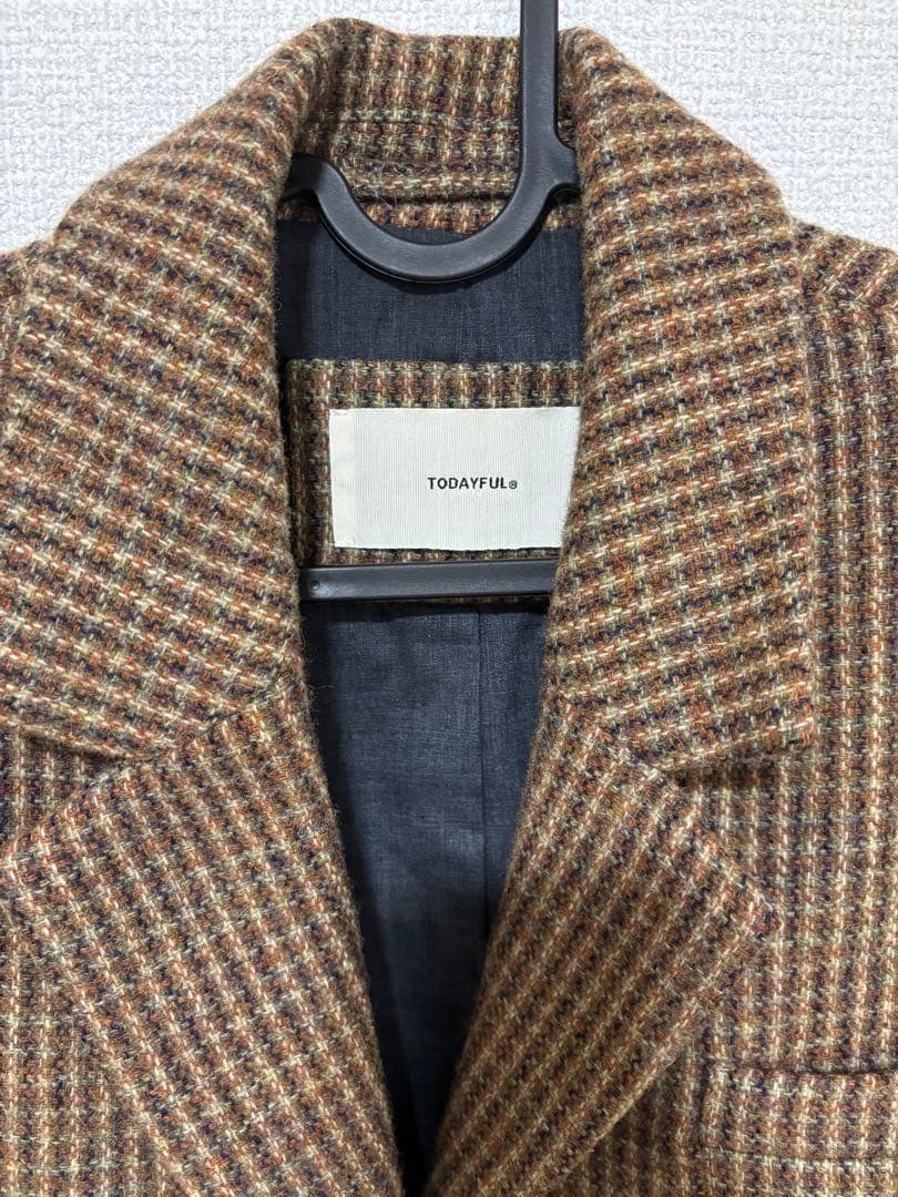 TODAYFUL Wool 100% CHECK JACKET 36サイズ