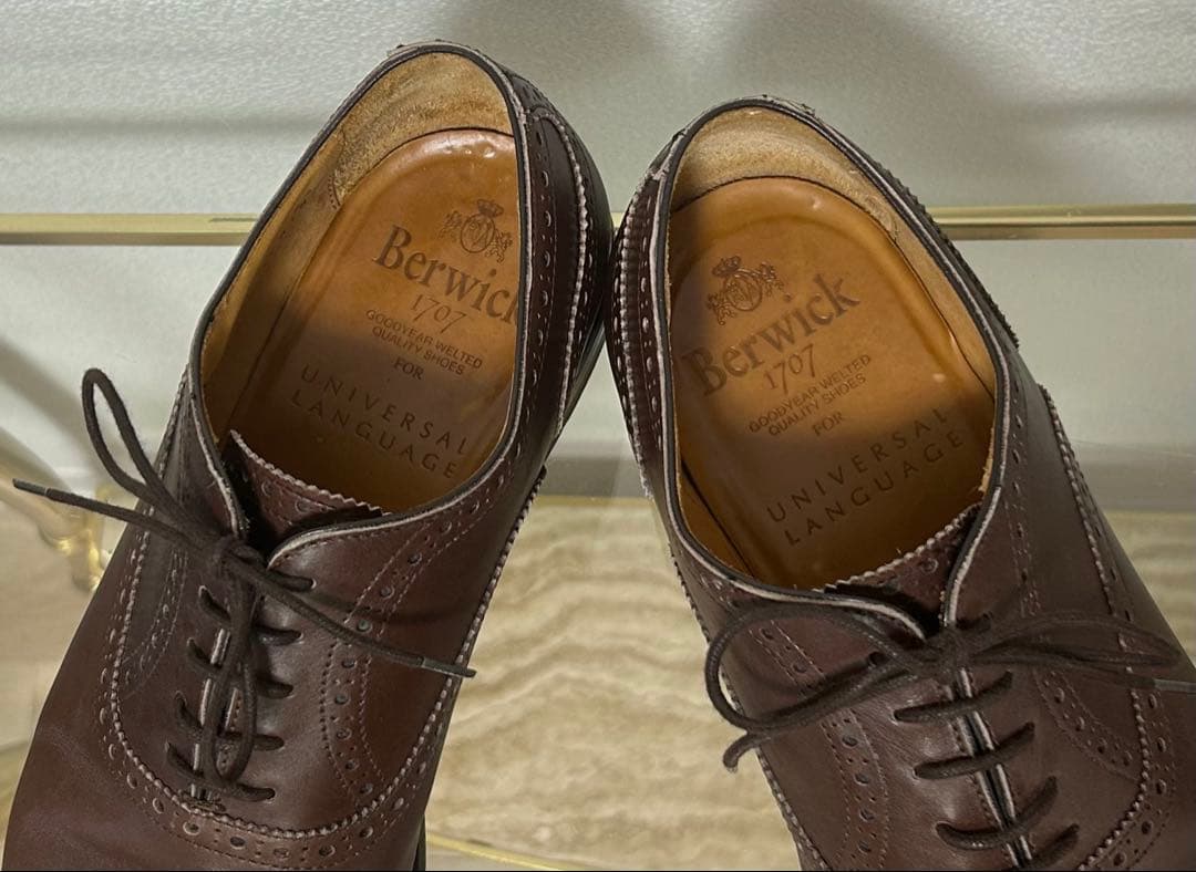 Berwick 別注品　内羽根セミブローグ　UK8.5