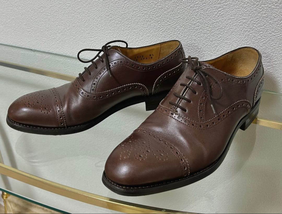 Berwick 別注品　内羽根セミブローグ　UK8.5