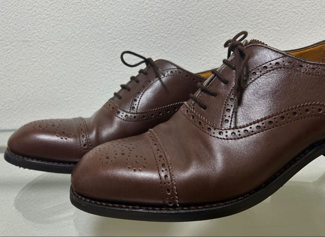 Berwick 別注品　内羽根セミブローグ　UK8.5