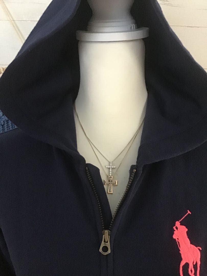 人気❤︎ラルフローレン★Y2K ビッグポニー パーカー ネイビー ピンク