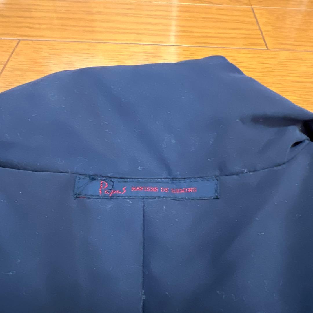 ファンダオPAPAS パパス ダウンベスト ネイビー 美品