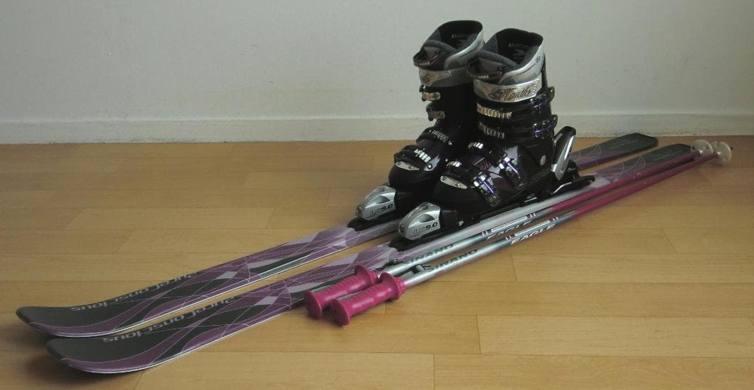 ■■送料無料■PURECONCIOUS■女性用スキーセット■150/25.5■■