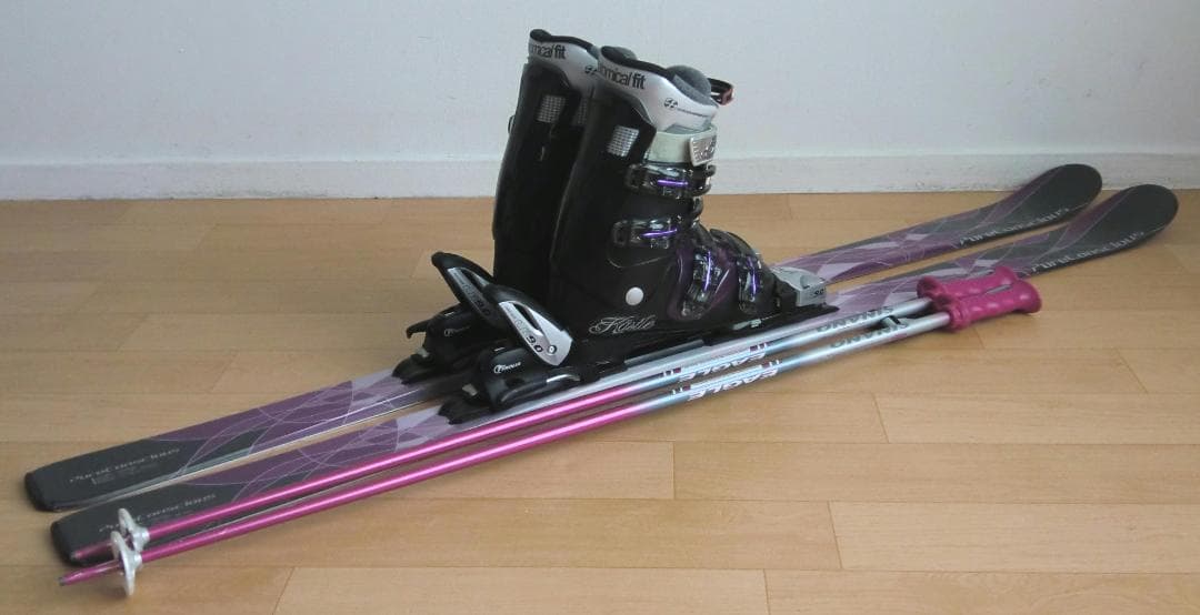 ■■送料無料■PURECONCIOUS■女性用スキーセット■150/25.5■■