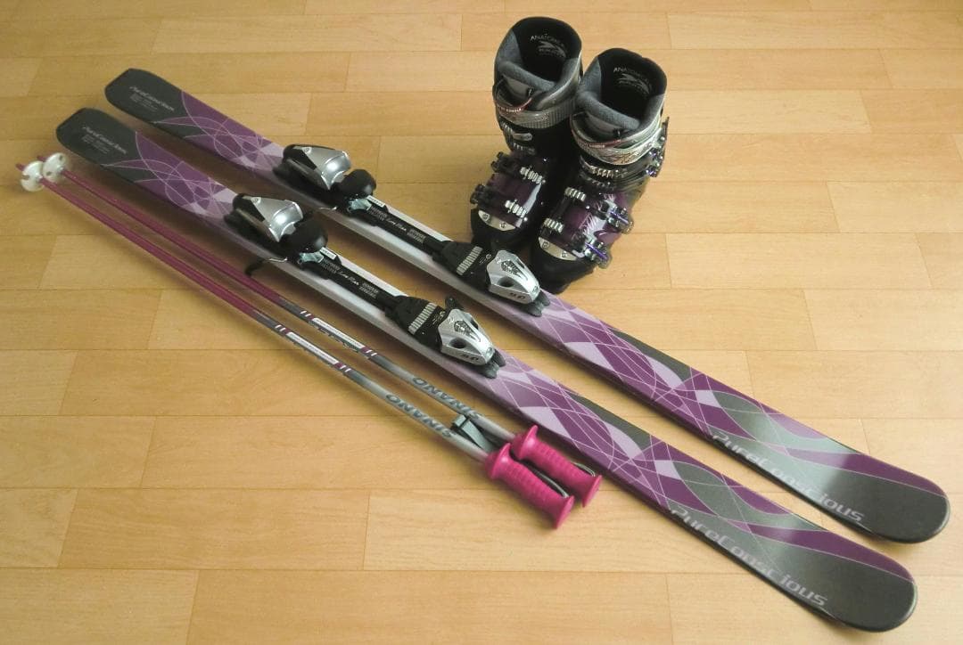 ■■送料無料■PURECONCIOUS■女性用スキーセット■150/25.5■■