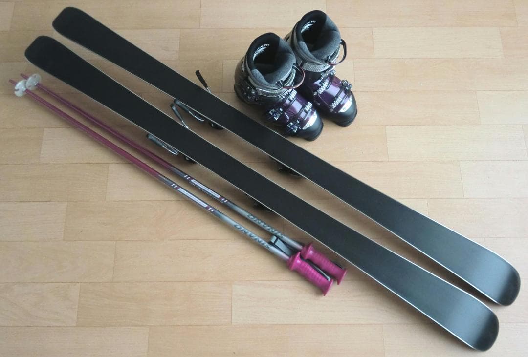 ■■送料無料■PURECONCIOUS■女性用スキーセット■150/25.5■■