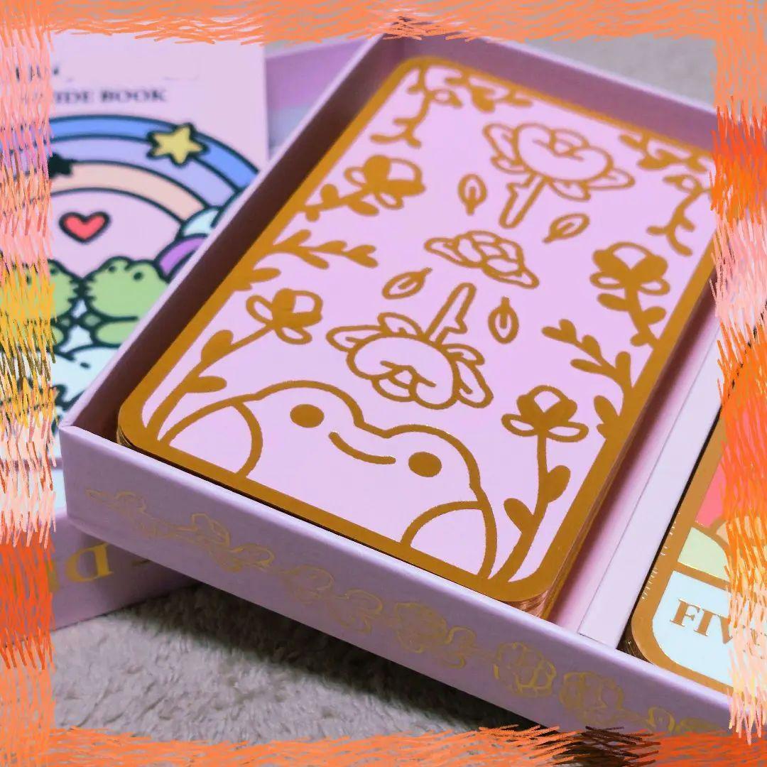 新品♡オール箔押仕様！とってもキュートなカエル王国タロット　全７９枚