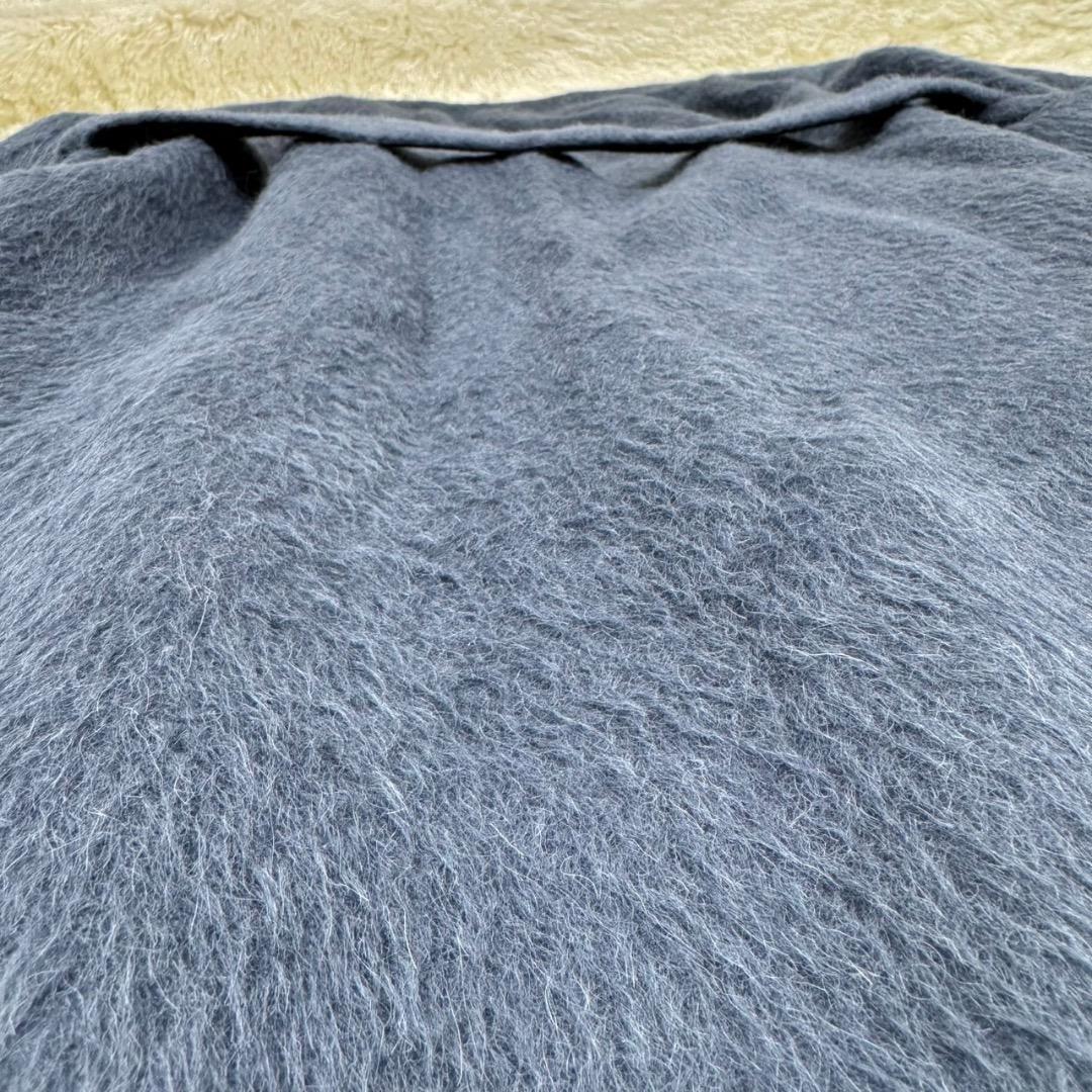 極美品✨YLEVE イレーヴ アルパカ シャギーコート ベルト付き ネイビー M
