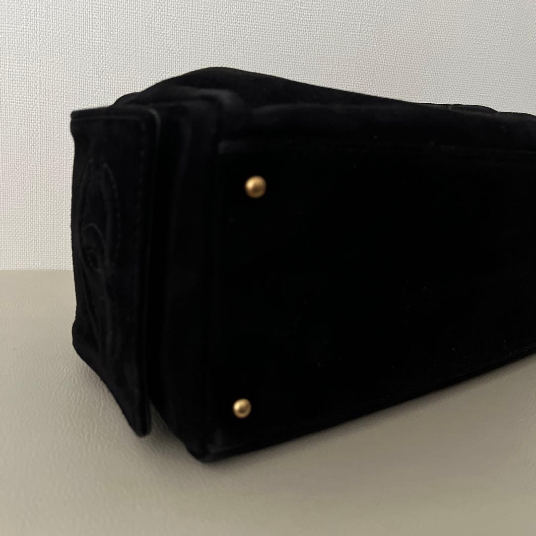 美品！シャネル　チェーンショルダーバッグ　バックスキン　ブラック