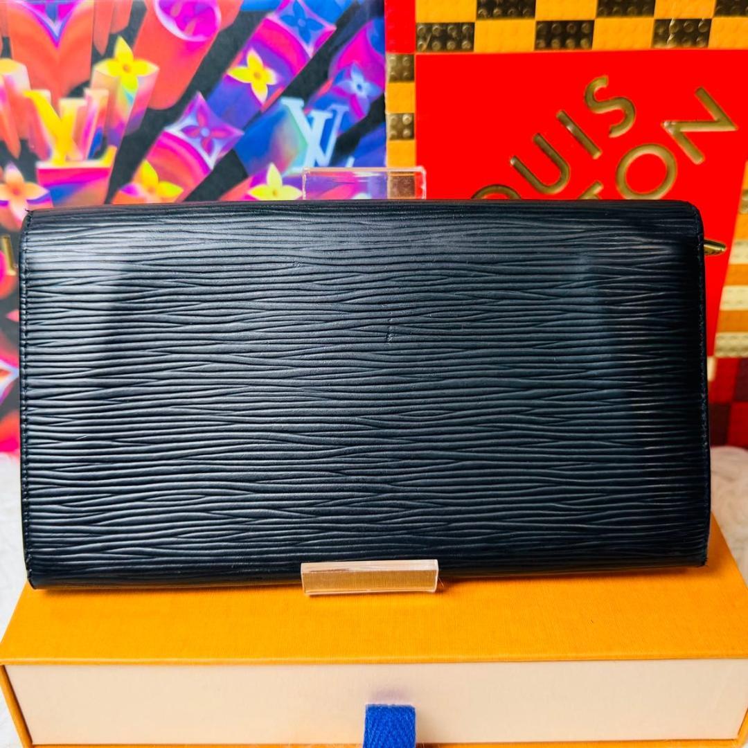 【セール中！】ルイヴィトン エピ ポルトフォイユサラ 長財布 ブラック ノワール
