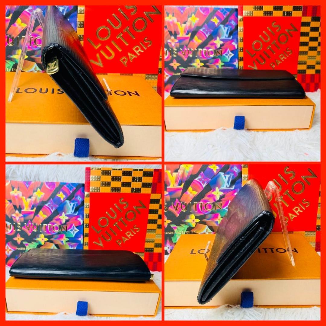 【セール中！】ルイヴィトン エピ ポルトフォイユサラ 長財布 ブラック ノワール