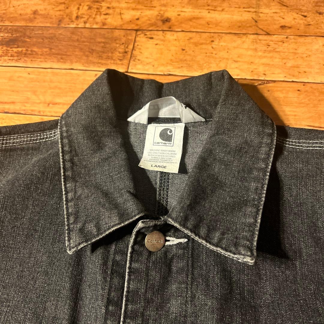 00s Carhartt カーハート カバーオール チョアコート 炭黒 古着