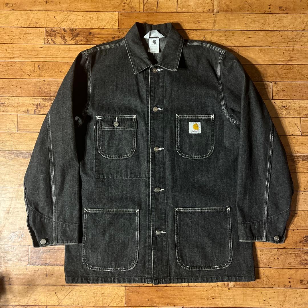 00s Carhartt カーハート カバーオール チョアコート 炭黒 古着