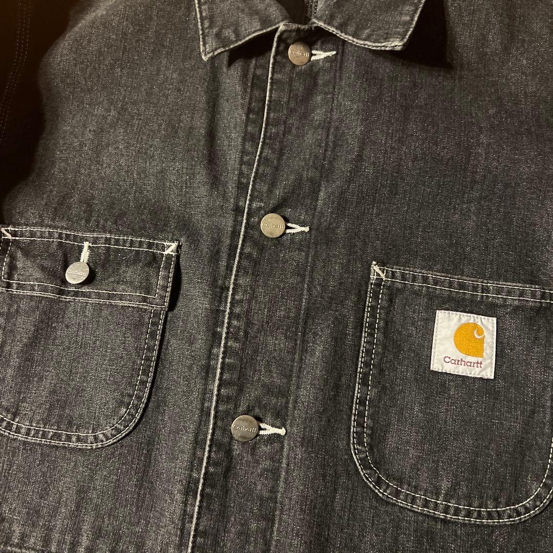 00s Carhartt カーハート カバーオール チョアコート 炭黒 古着
