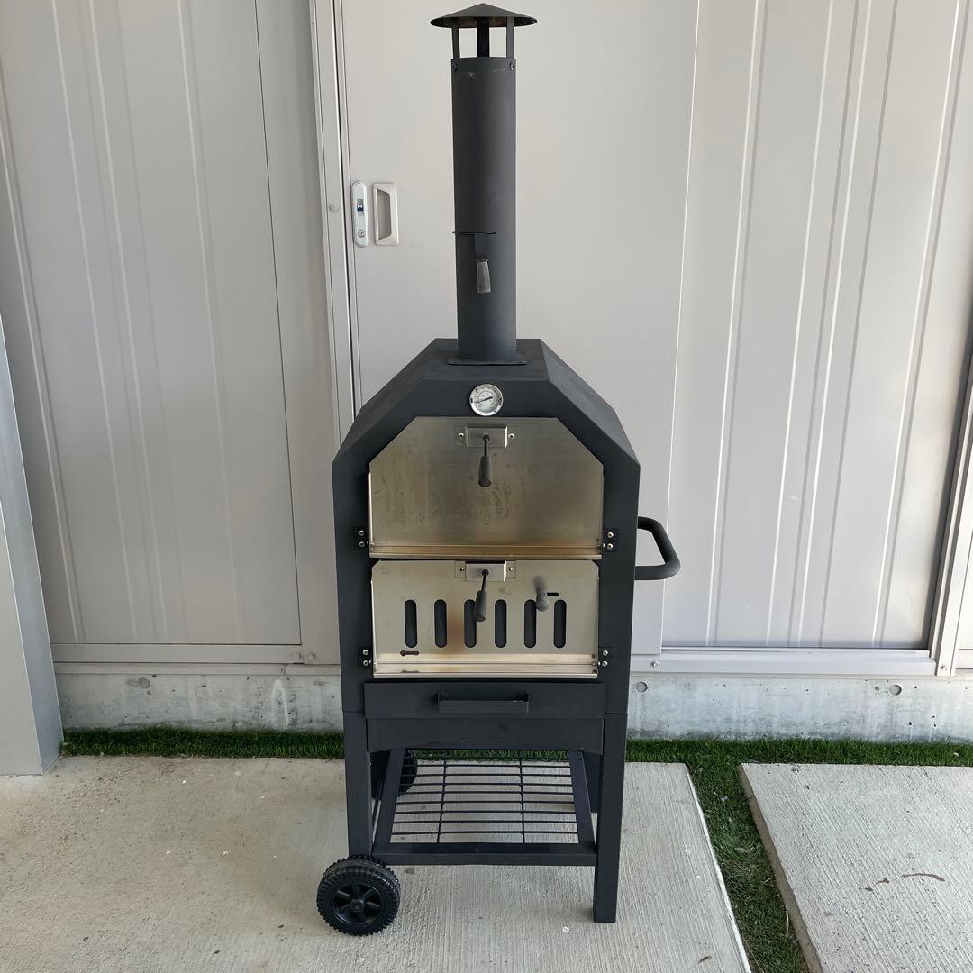 ピザ窯　持ち運びOK　アウトドア　ステーキ　バーベキュー