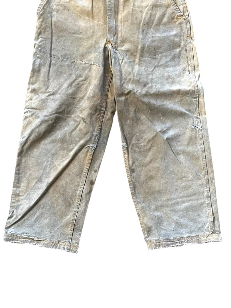 ▪️vintage 50's 60's ダックワークパンツ w33茶ブラウン
