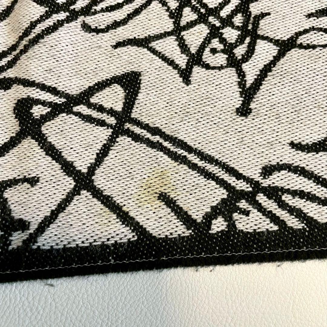 激レア【ヴィヴィアンウエストウッド】マフラー リバーシブル オーブ 白 黒