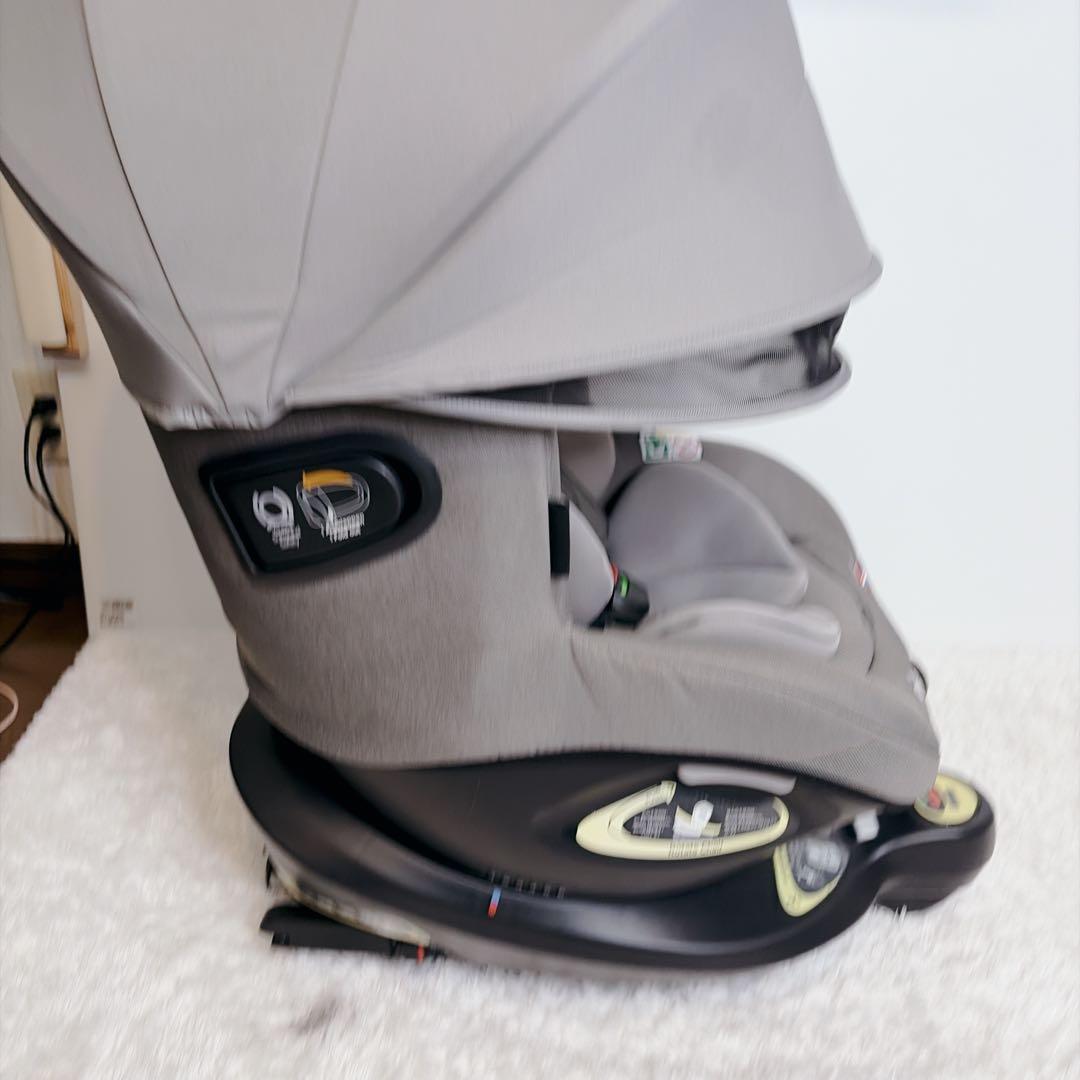 美品【Joie】チャイルドシート アイ・アーク360°キャノピー付／グレー