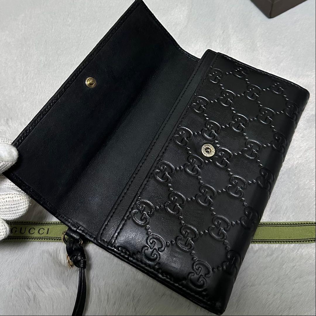 GUCCI グッチ　長財布　マイクログッチ　インターロッキング　GG