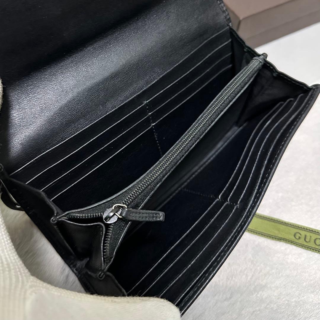 GUCCI グッチ　長財布　マイクログッチ　インターロッキング　GG