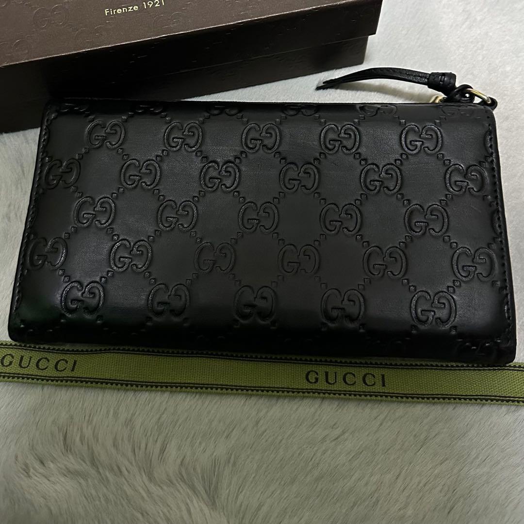 GUCCI グッチ　長財布　マイクログッチ　インターロッキング　GG