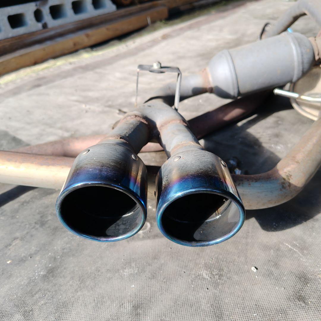 LA100S　ムーブカスタム　ターボ用　HKSセンター出しマフラー