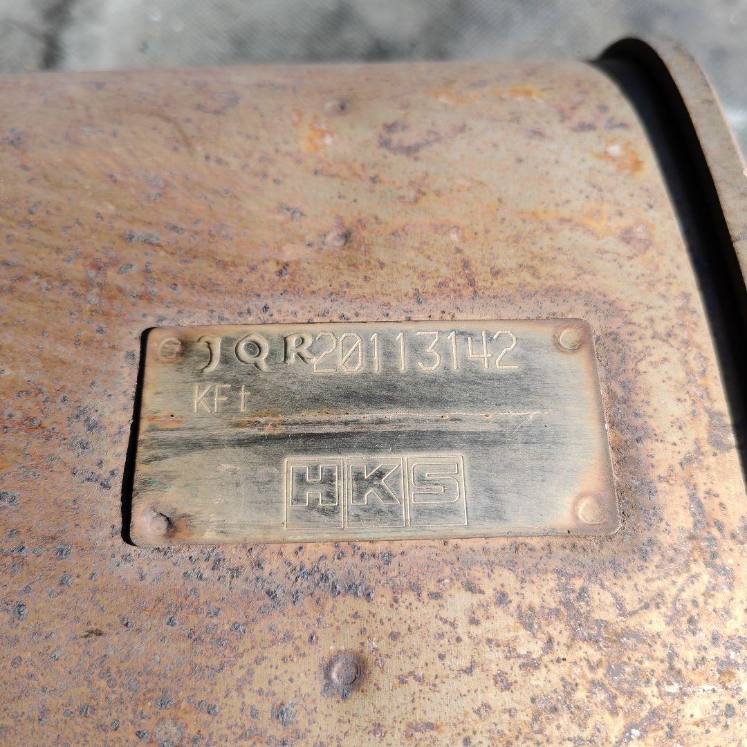 LA100S　ムーブカスタム　ターボ用　HKSセンター出しマフラー